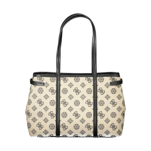Guess Jeans Beige Cotton Women Handbag GU-39106