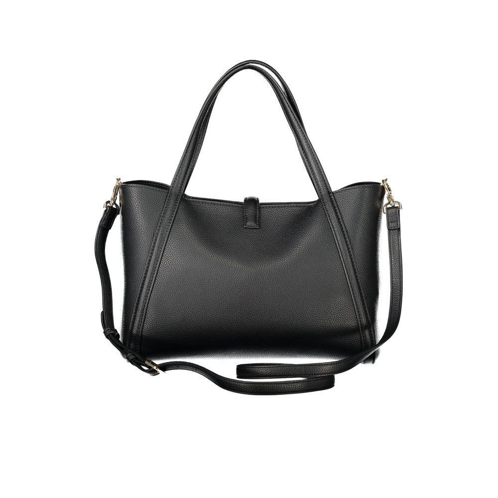 Front view with bag zipped and handles upright.