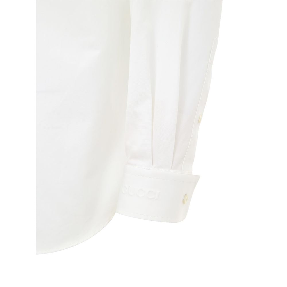 Gucci White Cotton Shirt