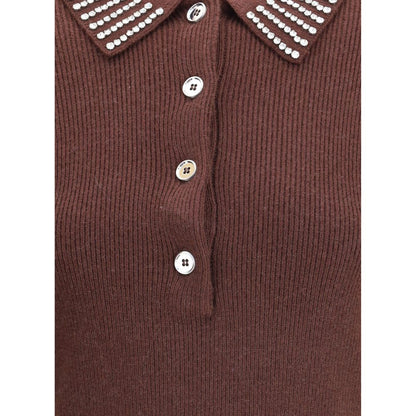 PINKO Brown Nylon Sweatshirt