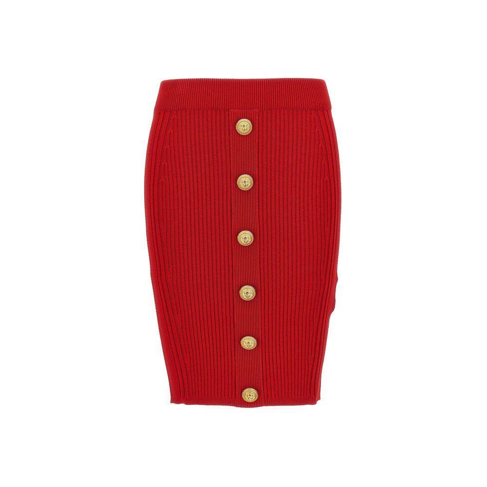 Balmain Knee-Length Mini Skirt BA-8735236522196-36