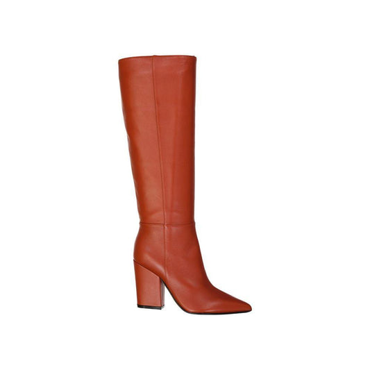 Sergio Rossi Leather Heel Boots SE-8774959235284-EU35/US5