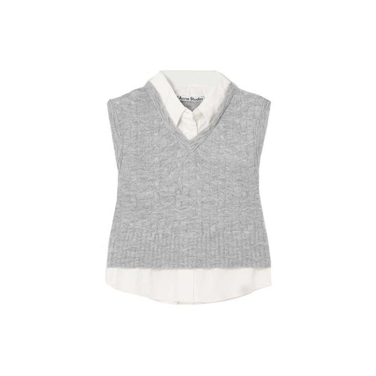 Acne Studios Layered-V-Neck Vest AC-8817250861268-S