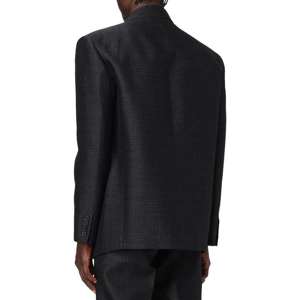 Front view with bag zipped and handles upright.