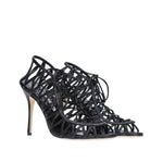 Manolo Blahnik Hamza 105 Leather Sandals