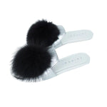 JOSHUA SANDERS Leather And Fur Mules