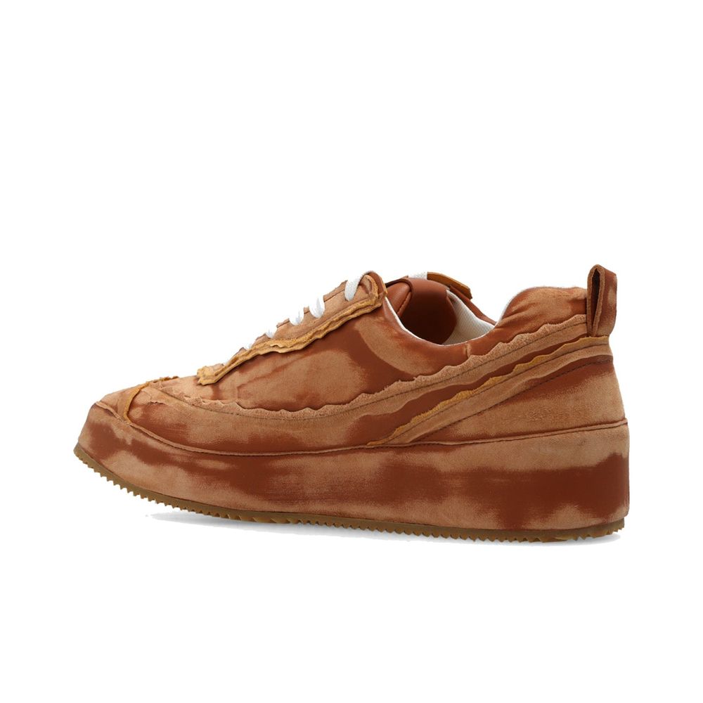 Loewe Brown Calfskin Platform Sneakers