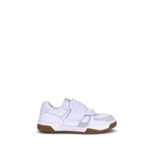 Valentino Garavani White Calf Leather Bos Taurus Athletic Sneakers