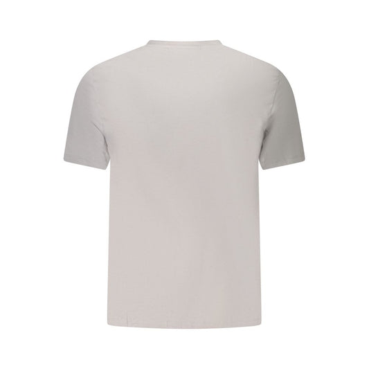 Calvin Klein Gray Cotton Men T-Shirt CA-39196-XXL