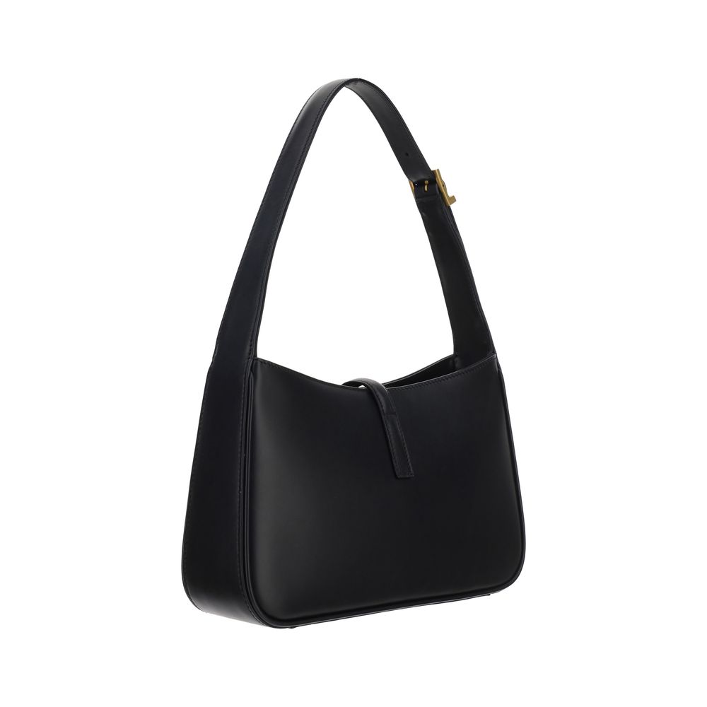 Saint Laurent Black Calf Leather Bos Taurus Shoulder Bag