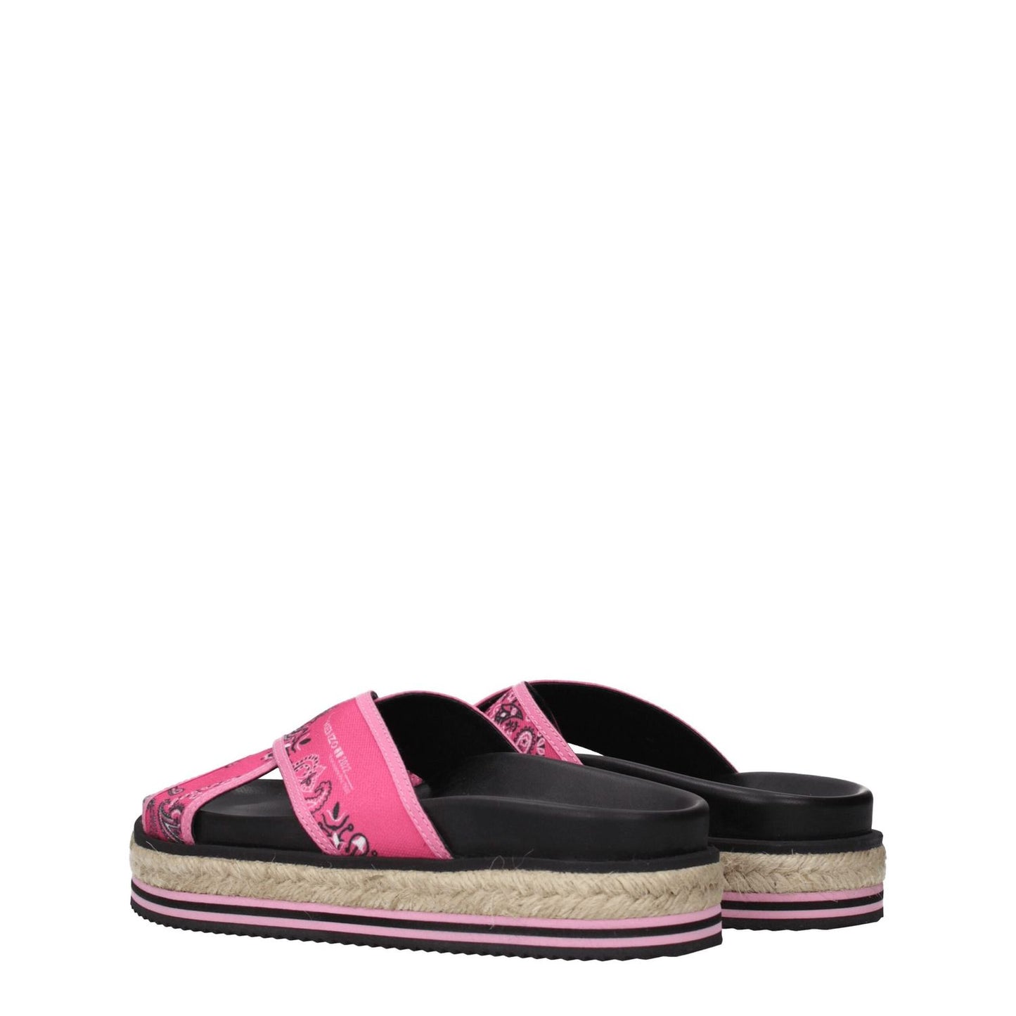 Kenzo Pink Fabric Slippers