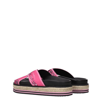 Kenzo Pink Fabric Slippers