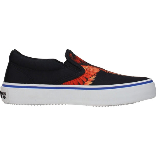Marcelo Burlon Black Fabric Slip-On Loafers MA-8547228123401-EU40/US7