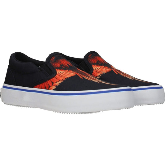 Marcelo Burlon Black Fabric Slip-On Loafers MA-8547228123401-EU40/US7