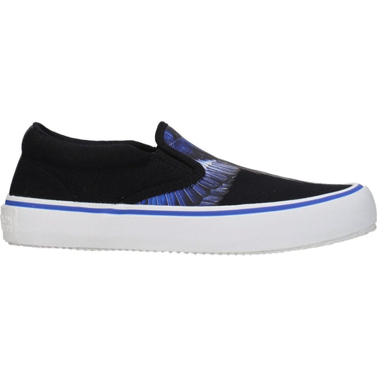 Marcelo Burlon Black Fabric Slip-On Loafers MA-8547243458825-EU41/US8