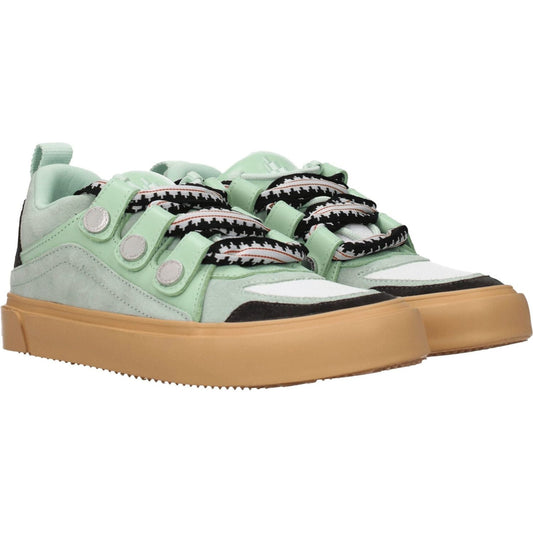 Marcelo Burlon Green Leather Low Tops MA-8547243491593-EU40/US7