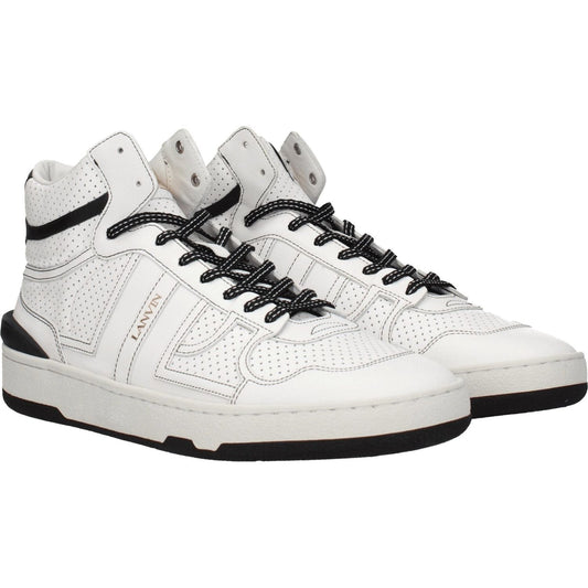 Lanvin White Leather High Tops LA-8547247063305-EU40/US7