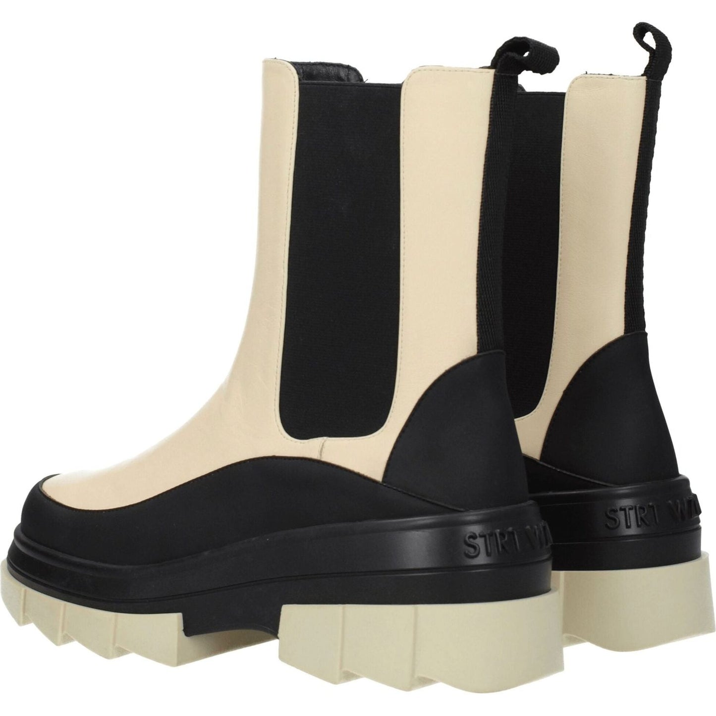 Stuart Weitzman Beige Leather Ankle Boots ST-8547247685897-EU36.5/US6.5