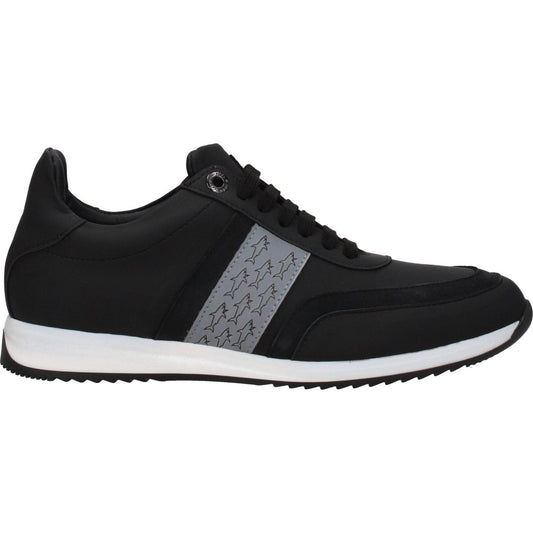 Paul & Shark Black Leather Athletic Sneakers PA-8547251716361-EU39/US6