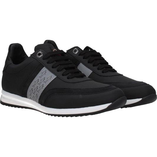 Paul & Shark Black Leather Athletic Sneakers PA-8547251716361-EU39/US6