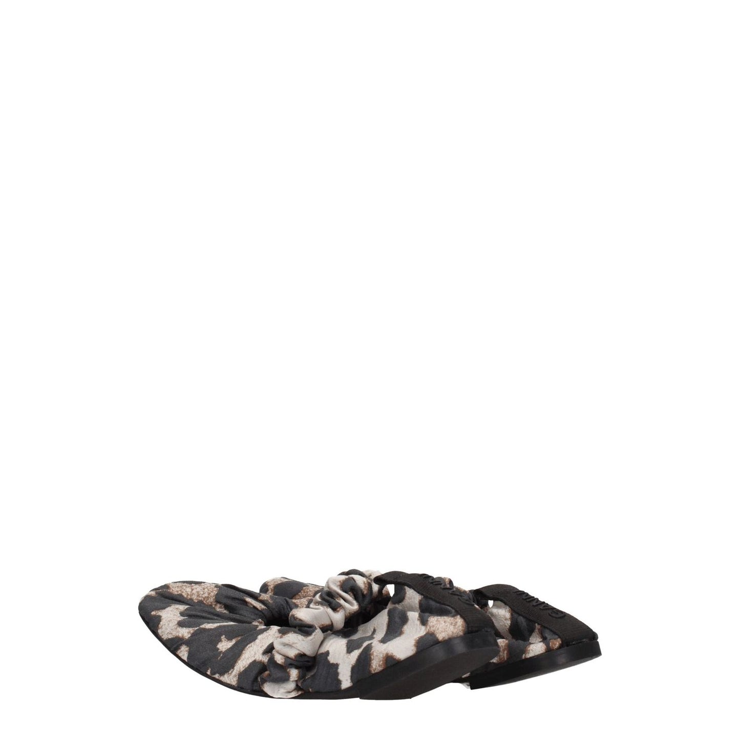 Ganni Beige Fabric Ballet Flats GA-8547314532617-EU35/US5