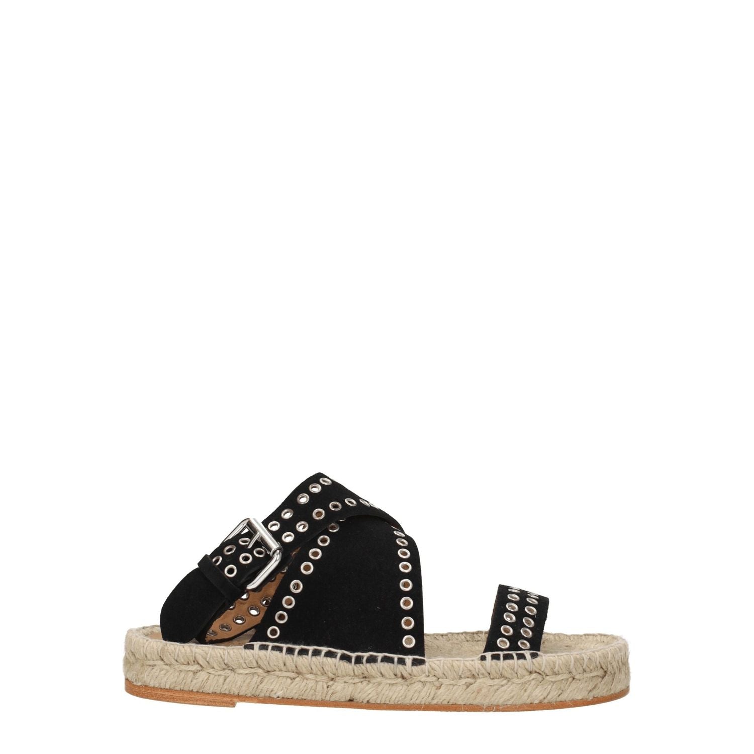 Isabel Marant Black Leather Flat Sandals