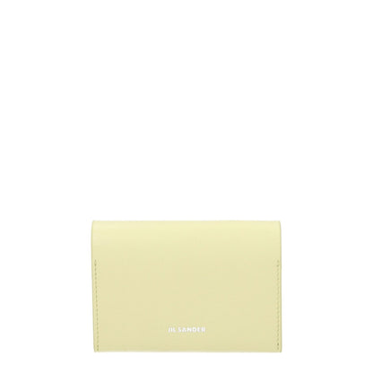 Jil Sander Yellow Leather Cardholder