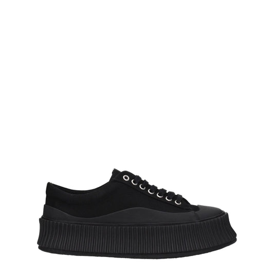 Jil Sander Black Fabric Chunky Sneakers JI-8547352805641-EU36/US6