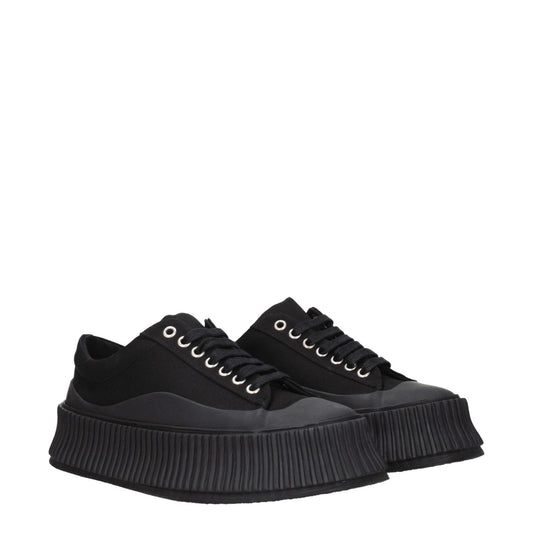 Jil Sander Black Fabric Chunky Sneakers JI-8547352805641-EU36/US6