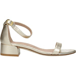 Stuart Weitzman Gold Leather Flat Sandals ST-8547354116361-EU36/US6