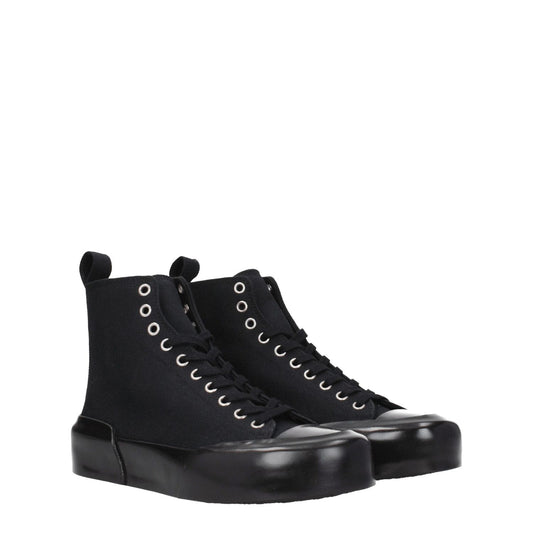 Jil Sander Black Fabric High Tops JI-8547355066633-EU36/US6