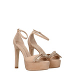 Stuart Weitzman Beige Leather Platforms ST-8547362570505-EU37/US7