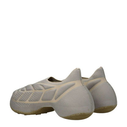 Givenchy Gray Fabric Athletic Sneakers with side logo, casual style, round toe, and mid heels, featuring sand accents.