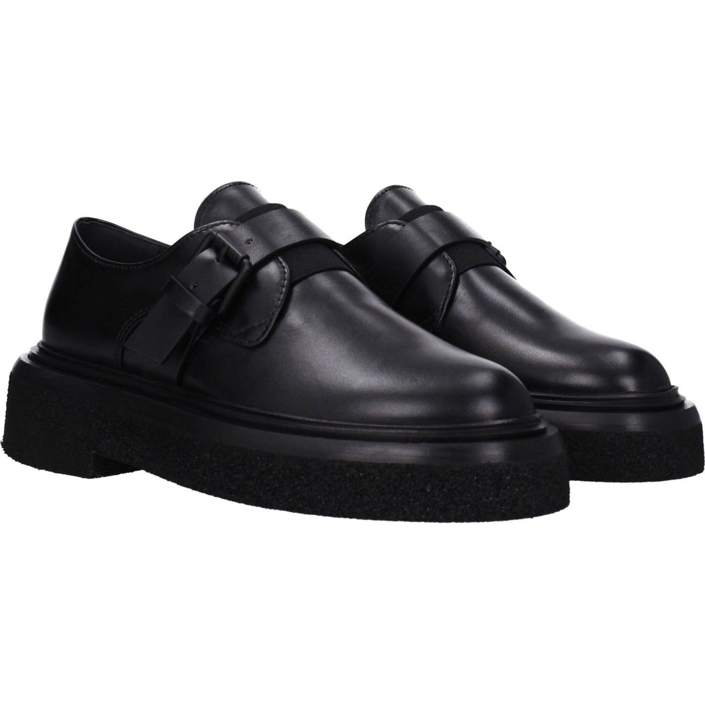 Max Mara Black Leather Oxfords And Derbies MA-8547455959305-EU35/US5