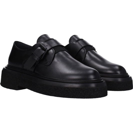 Max Mara Black Leather Oxfords And Derbies MA-8547455959305-EU35/US5