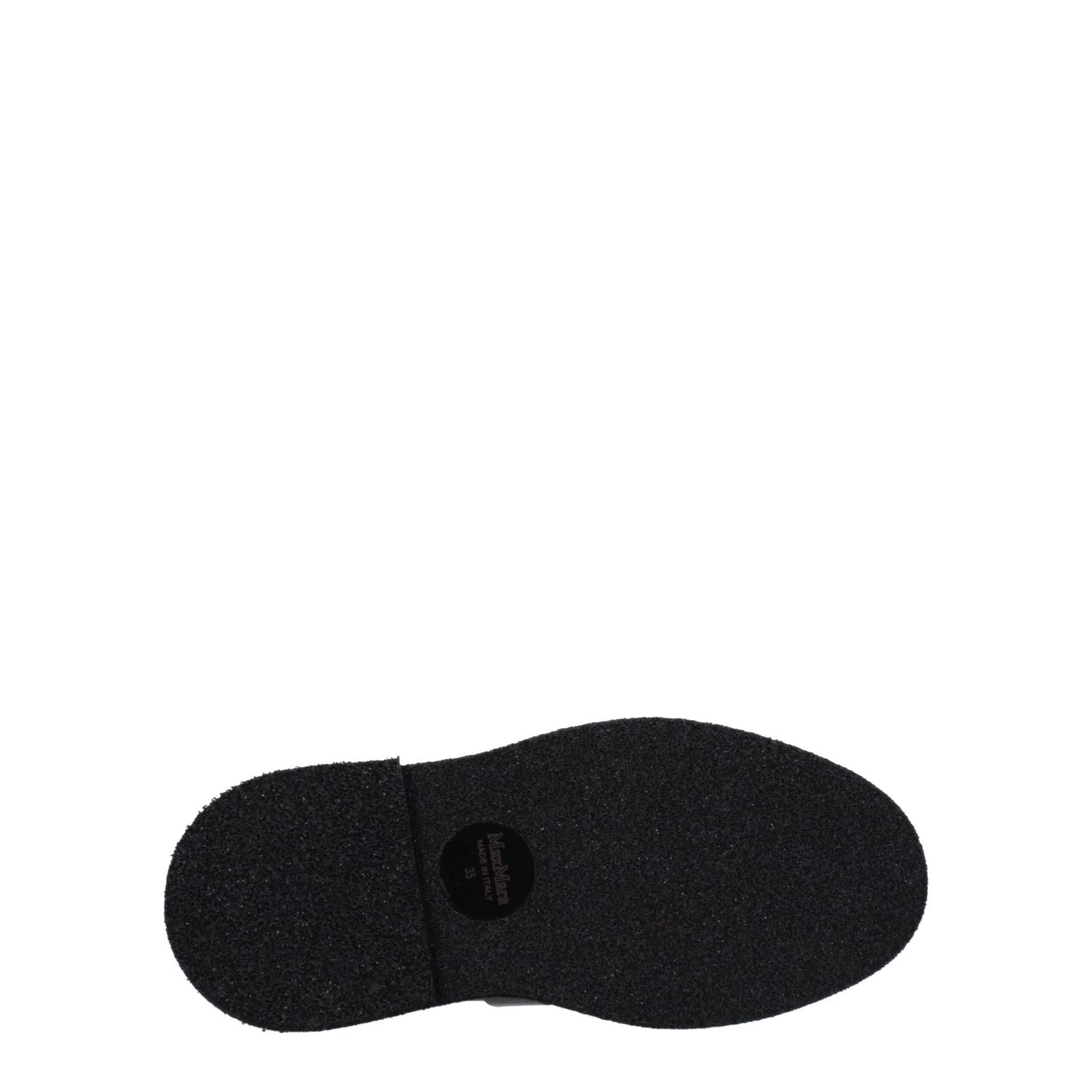 Max Mara Black Leather Oxfords And Derbies