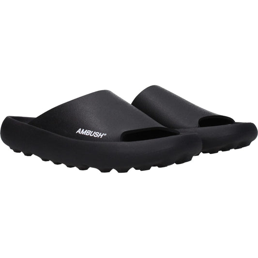 Ambush Black Cotton Slippers Sandals AM-8586631971081-EU40/US7