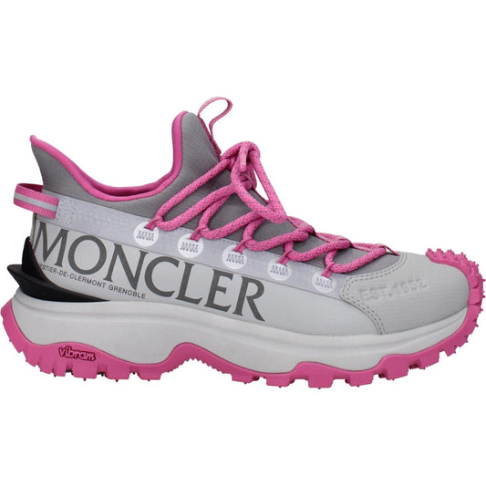 Moncler Gray Fabric Athletic Sneakers MO-8595840434441-EU35/US5