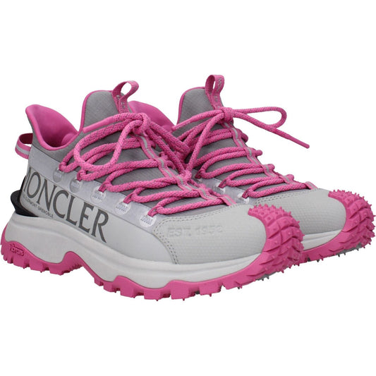 Moncler Gray Fabric Athletic Sneakers MO-8595840434441-EU35/US5