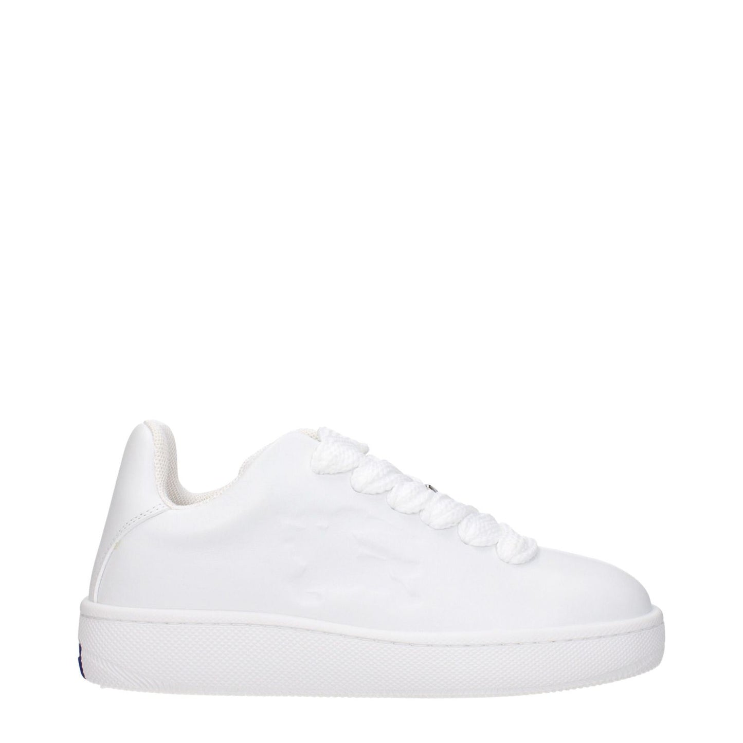 Burberry White Leather Low Top Sneakers