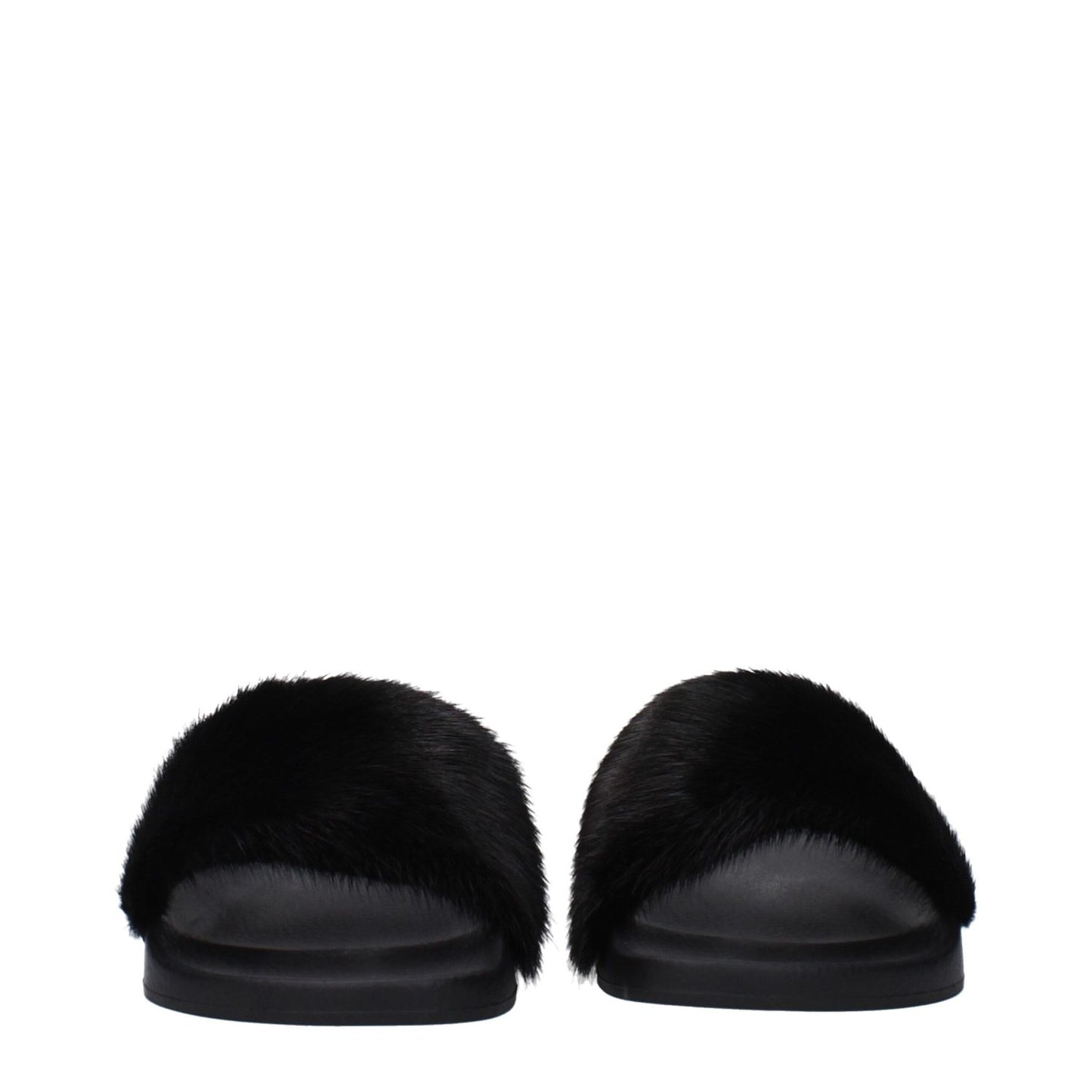Givenchy Black Cotton Slippers