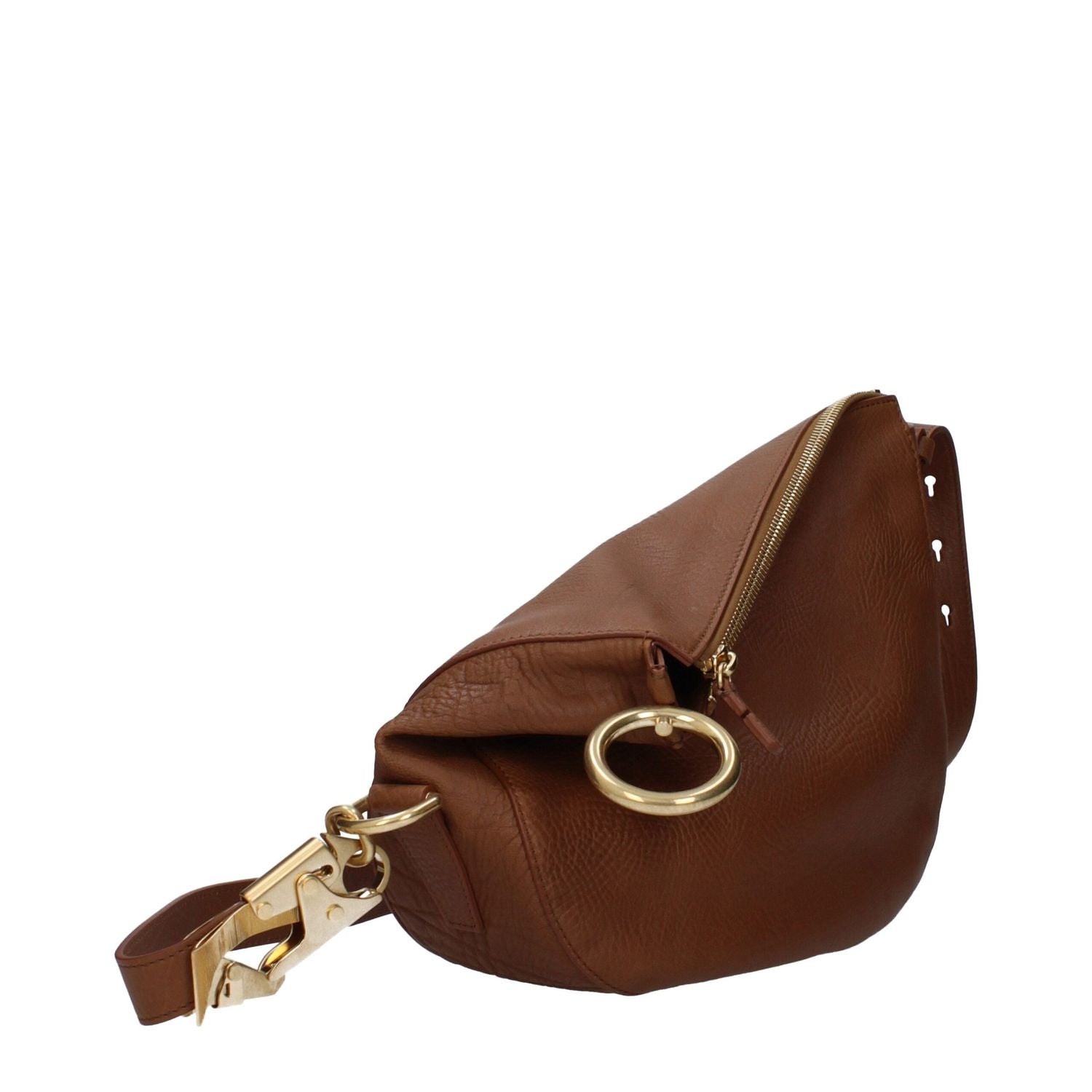 Front view with bag zipped and handles upright.