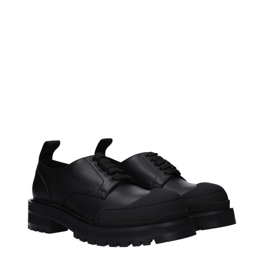 Marni Black Leather Oxfords And Derbies MA-9490999148809-EU36/US6