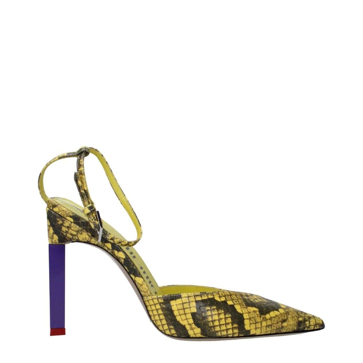 The Attico Yellow Leather Pumps