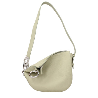 Burberry Green Leather Shoulder Bag