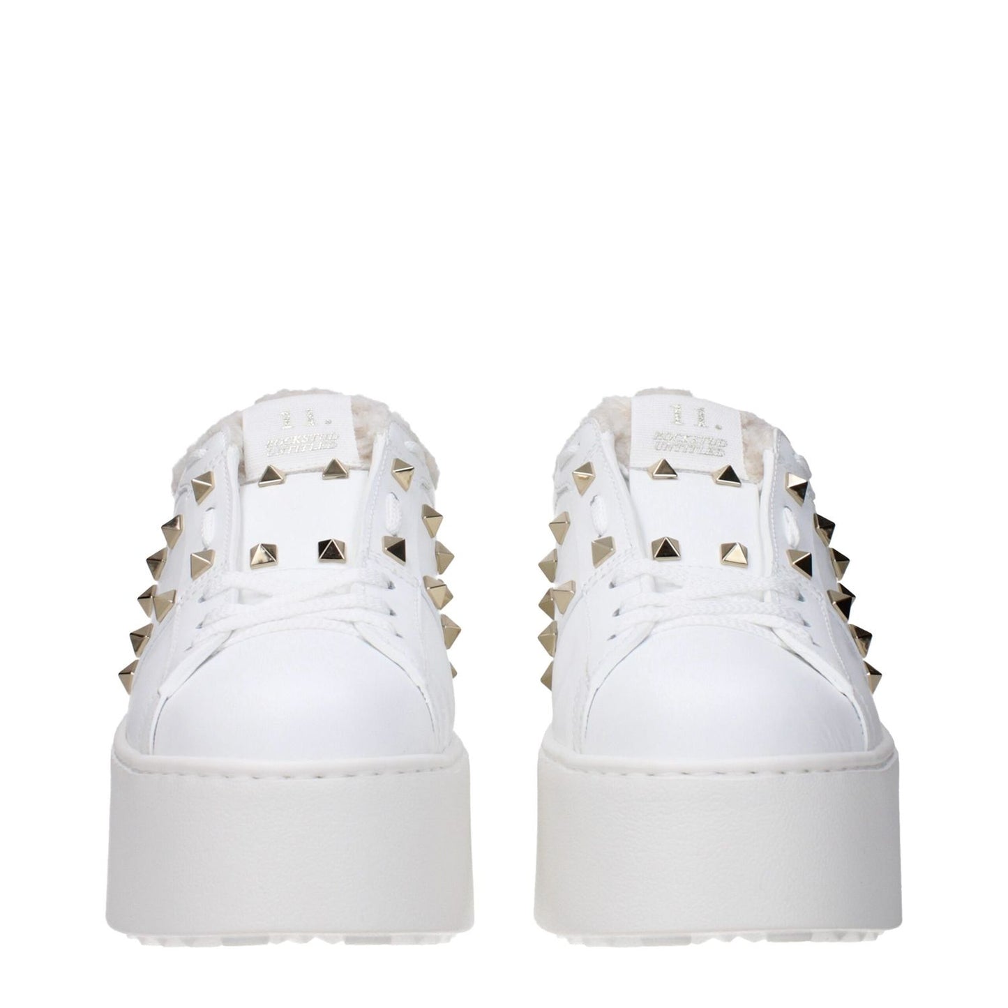 Valentino Garavani White Leather Platform Sneakers