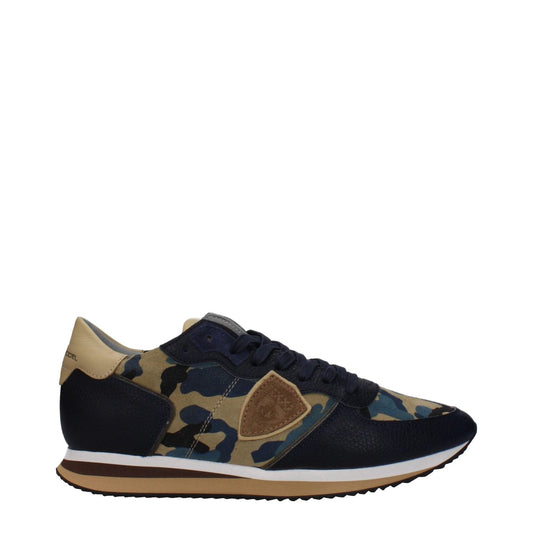 Philippe Model Blue Leather Low Tops