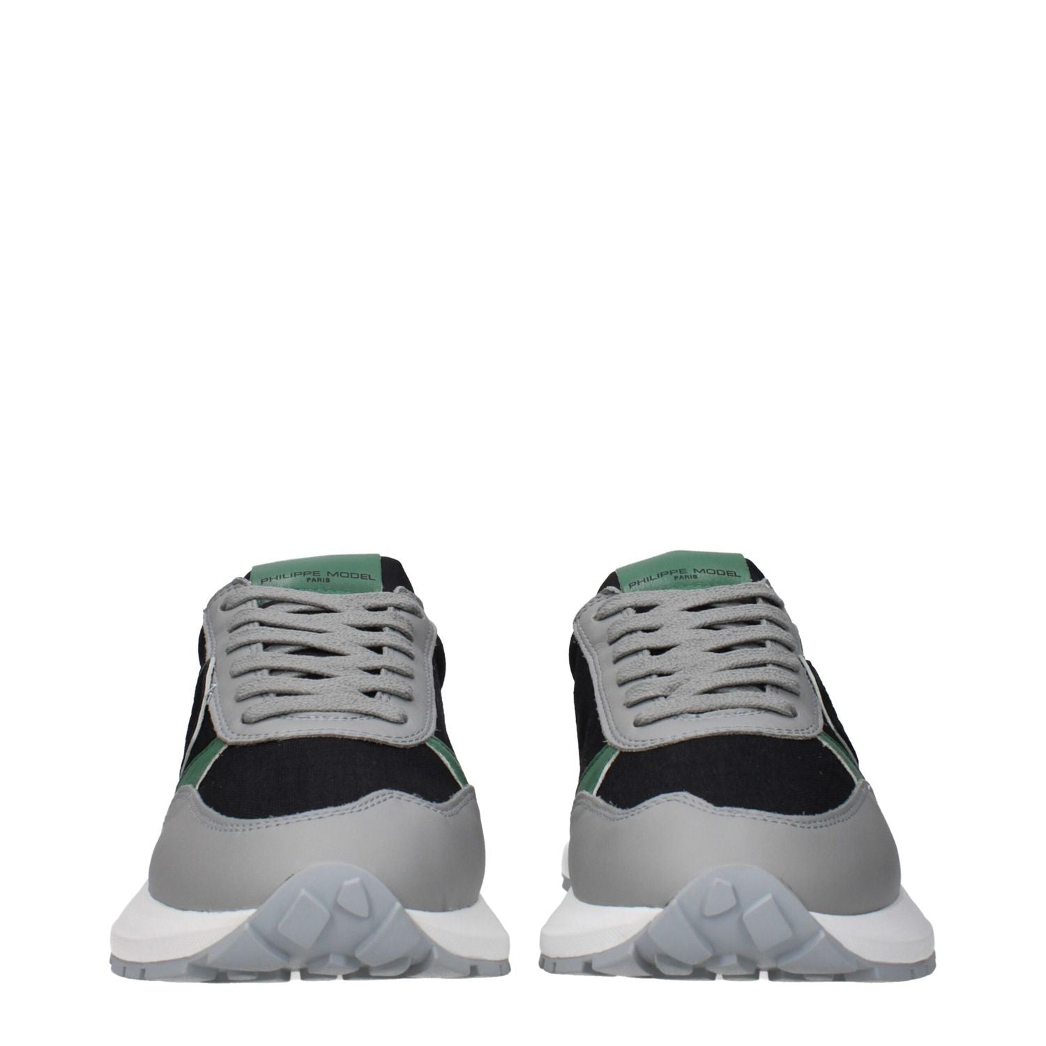 Philippe Model Black Fabric Athletic Sneakers