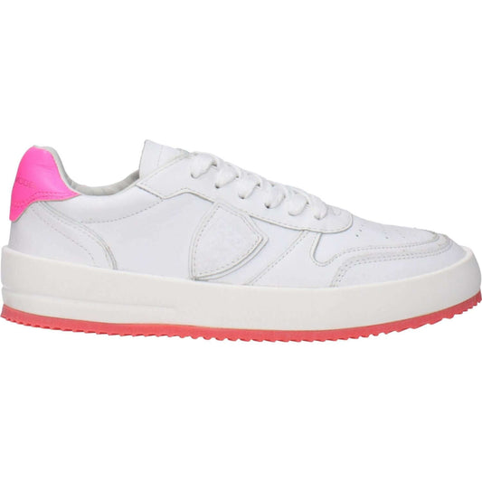 Philippe Model White Leather Sneakers
