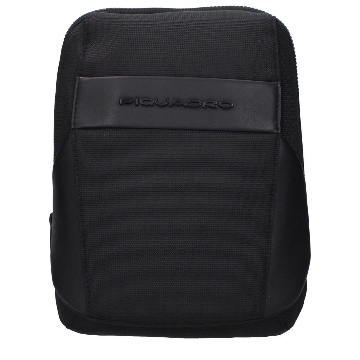 Piquadro Black Fabric Crossbody Bag